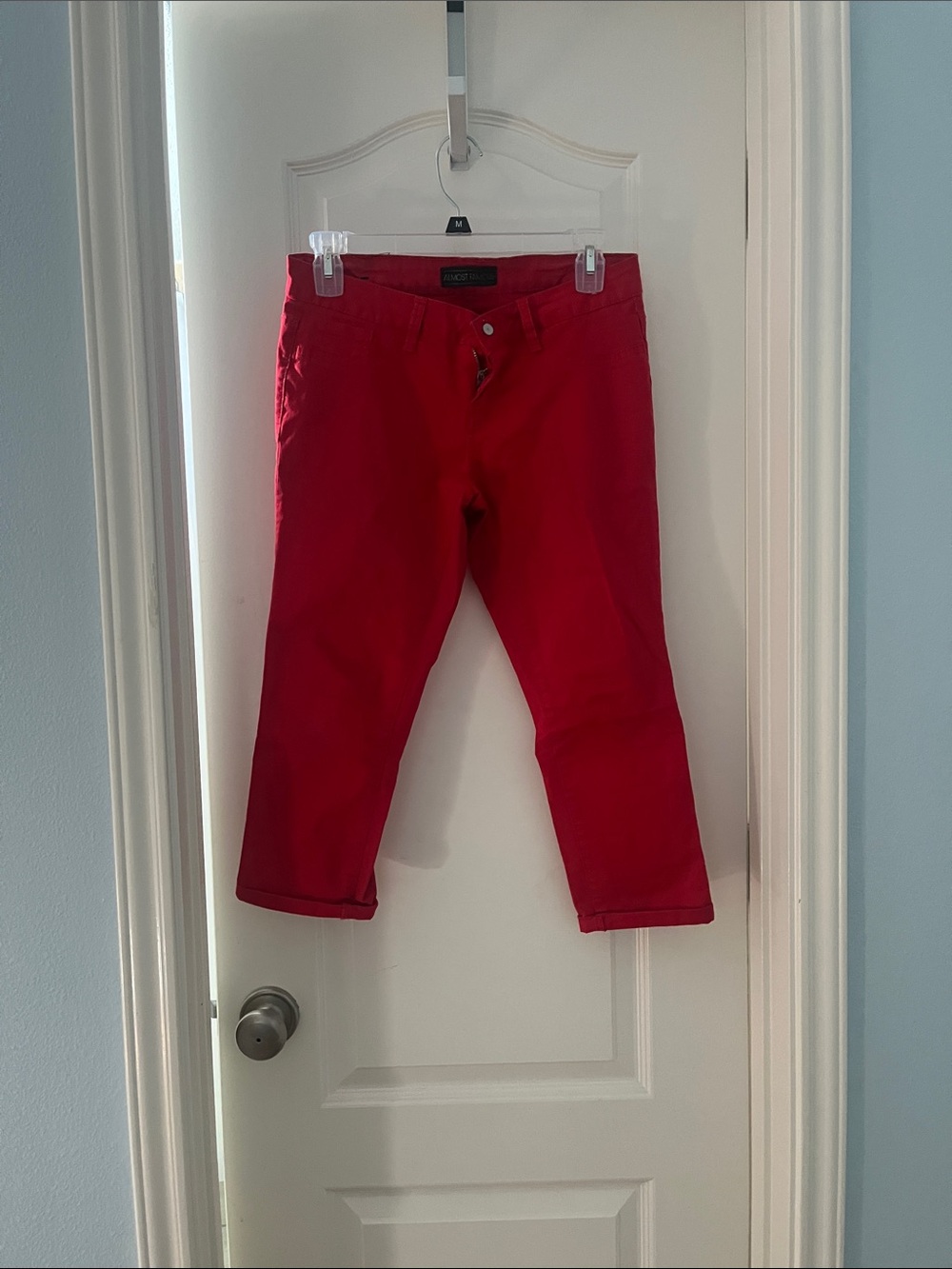 Almost Famous Red Cropped Pants for Women